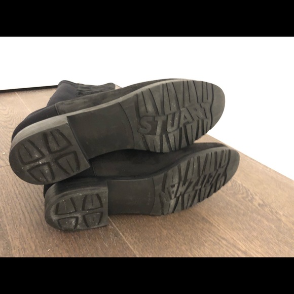 Stuart Weitzman 5050 Black Suede Boots - Picture 6 of 8